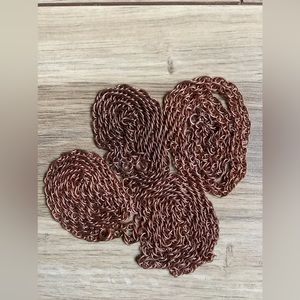 Vintage 24” copper unisex chains